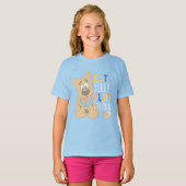 T-shirt Chiot Scooby-Doo "Mange, Dors, Joue, Répète" (Devant entier)