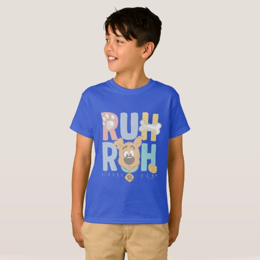 T-shirt Chiot Scooby-Doo "Ruh Roh" (Devant entier)