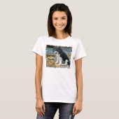 T-shirt Chiot Snoopy mignon de beagle - étreinte MePlease (Devant entier)