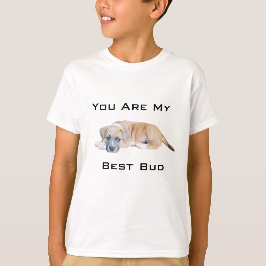 T-shirt Chiot Tressé Ton Meilleur Boud, (Devant)