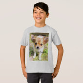 T-shirt Chiot trop mignon (Devant entier)