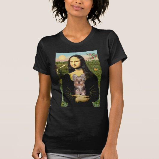 T-shirt Chiot Yorkshire Terrier - Mona Lisa (Devant)