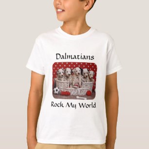 T-shirt Chiots dalmate Rock My World Kids Ringer Tee