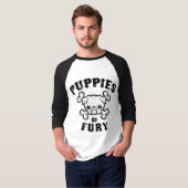 T-shirt Chiots de fureur (Devant entier)