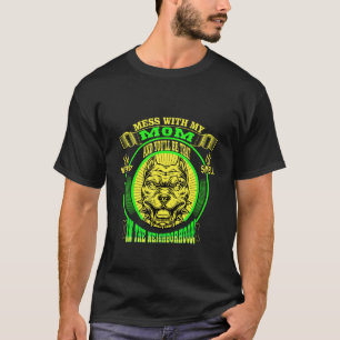T-shirt chiots de pitbull terrier cool chien animal famili