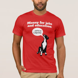 T-shirt Chiots Dogue Allemand Emploi Éducation Manifestati
