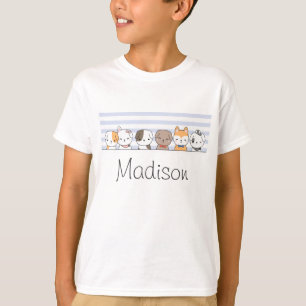 T-shirt Chiots mignons Personnalisés