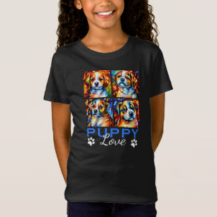 T-Shirt Chiots mignons stylisés