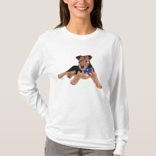 T-shirt Chiots Terrier Patriotique