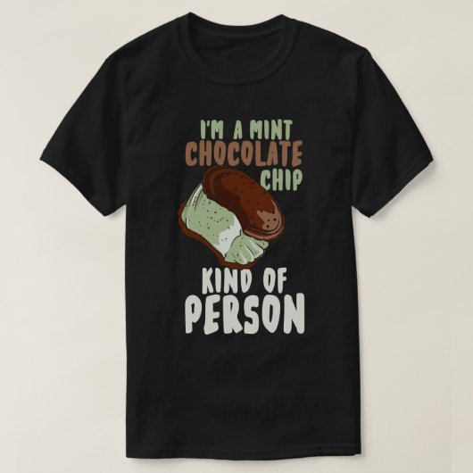 T-shirt Chip de chocolat à la menthe (Design devant)