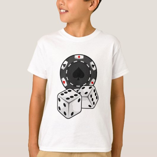 T-shirt Chip & Dice pour Poker (Devant)