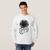 T-shirt Chip & Dice pour Poker (Devant entier)