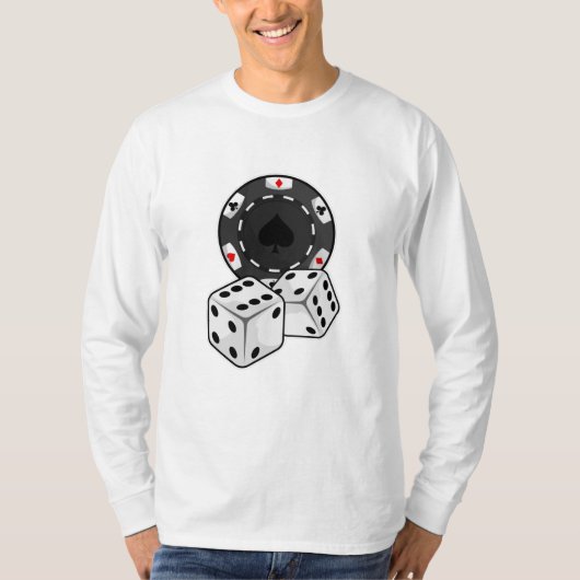 T-shirt Chip & Dice pour Poker (Devant)