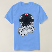 T-shirt Chip Dice pour Poker (Design devant)