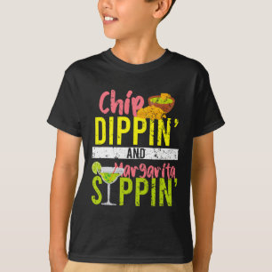 T-shirt Chip Dippin Et Margarita Sippin Cinco De Mayo