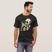 T-shirt Chip Dippin Margarita Sippin Funny Skull Skeleton (Devant entier)