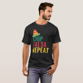 T-shirt Chip Salsa Repeat (Devant entier)