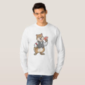 T-shirt Chipmunk au Poker avec cartes de Poker (Devant entier)