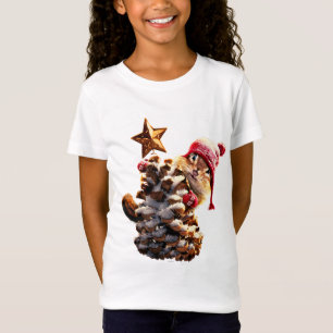 T-Shirt Chipmunk Avec Pine Cone Tree