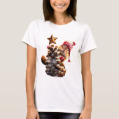 T-shirt Chipmunk Avec Pine Cone Tree (Devant)