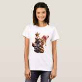 T-shirt Chipmunk Avec Pine Cone Tree (Devant entier)