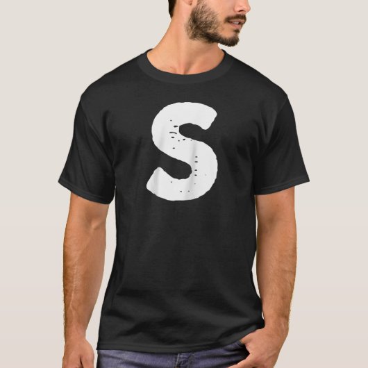 T-shirt Chipmunk Carnival Group Costume Lettre S Bleu Hall (Devant)