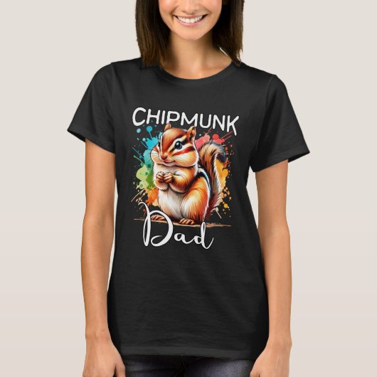 T-shirt Chipmunk Dad Chipmunk (Devant)