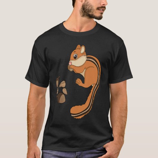 T-shirt Chipmunk Eating Nuts  Nuts  For Kids (Devant)