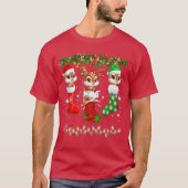 T-shirt Chipmunk In Christmas Socks Lights Chipmunk Xmas g (Devant)