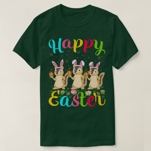T-shirt Chipmunk Lover Funny Easter Egg Bunny Chipmunk Hap (Design devant)