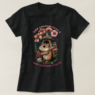 T-shirt Chipmunk Sous Mushroom House, Amoureux De Chipmunk