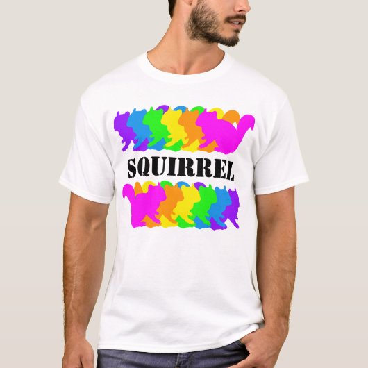 T-shirt Chipmunk , squirrel , illustration (Colorful) (Devant)