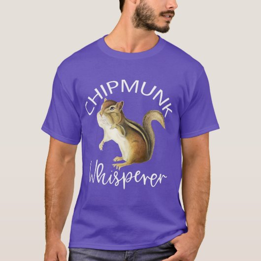 T-shirt Chipmunk Whisperer J'aime Chipmunks (Devant)