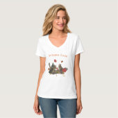 T-shirt Chipmunks d'amour d'automne (Devant entier)