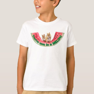 T-shirt Chipmunks mangeant de la pastèque