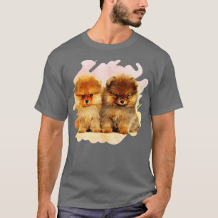 T-shirt Chipons Poméraniens mignons