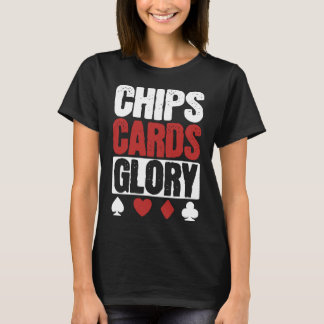 T-shirt Chips, Cartes, Louveur de poker