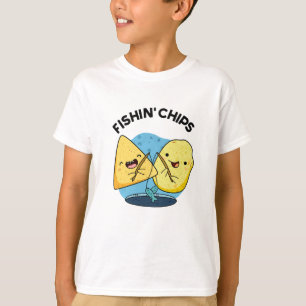 T-shirt Chips de pêche Funny Food Pun