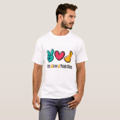 T-shirt Chips de pommes de terre Peace Love (Devant entier)