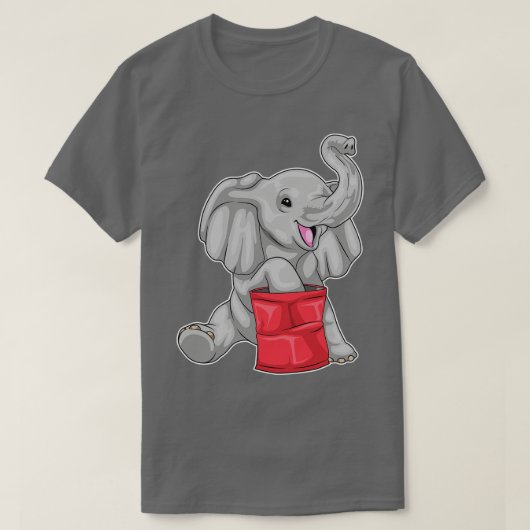 T-shirt Chips éléphants (Design devant)