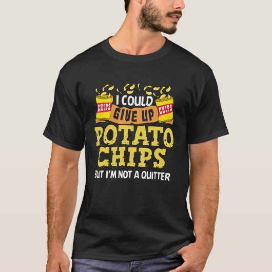 T-shirt Chips Snacks Snack accident Chips de pommes de ter (Devant)