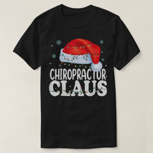 T-shirt Chiropracteur Santa Claus Noël Funny Matching  (Design devant)
