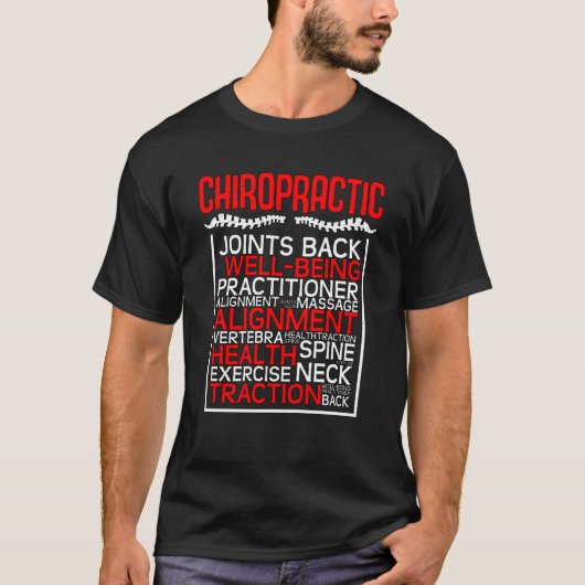 T-shirt Chiropractor Joints Back Complementary Medicine Ch (Devant)