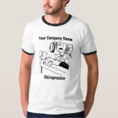 T-shirt Chiropractor traite un patient amusant dessin anim (Devant)