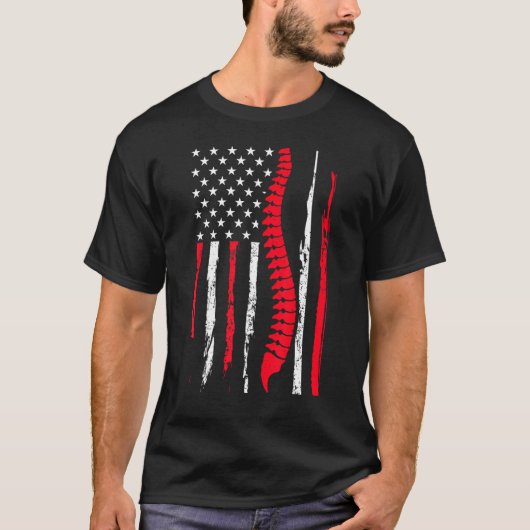 T-shirt Chiropractor USA Flag Expert Chiropractic Assistan (Devant)