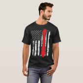 T-shirt chiropractors USA Flag spines for chiropractic (Devant entier)