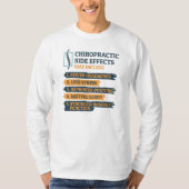 T-shirt Chiropratique Effets secondaires Funny Chiropracto (Devant)