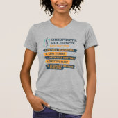T-shirt Chiropratique Effets secondaires Funny Chiropracto (Devant)