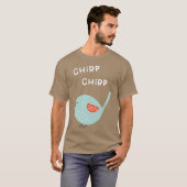T-shirt Chirp Chirp Petite fille d'oiseaux (Devant entier)