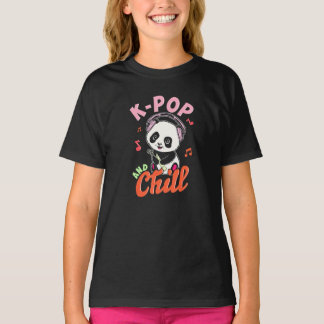 T-shirt Chirt KPop et Chill - Anime Panda T s
